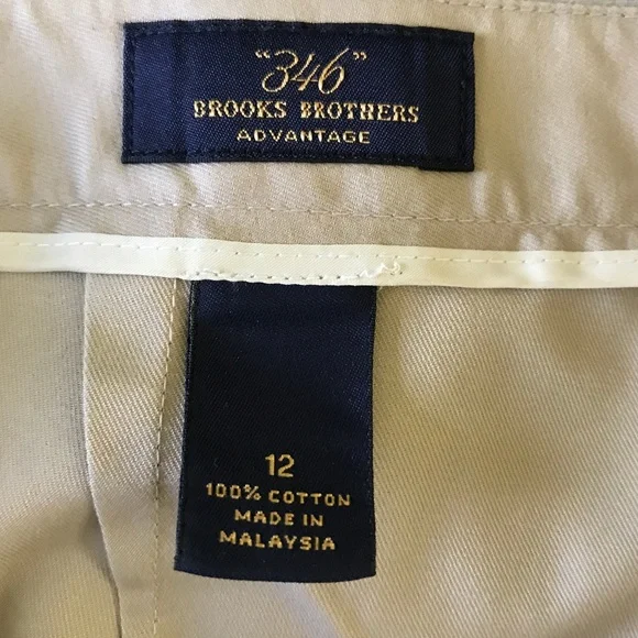 Brooks Brothers Advantage Flat Front Tan Chinos - Picture 4 of 9